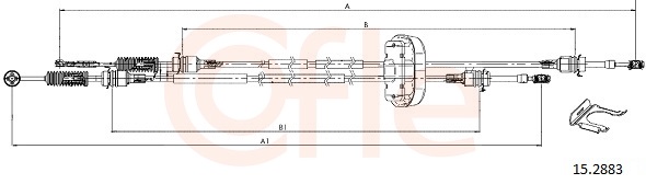 Cable Pull, manual transmission (Right)  Art. 92152883