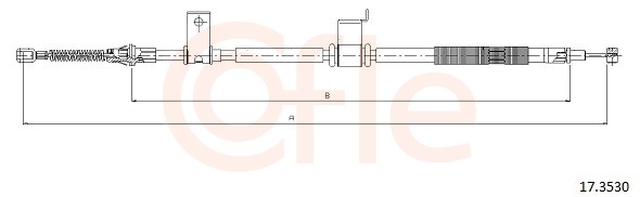 Cable Pull, parking brake (Back, right)  Art. 92173530