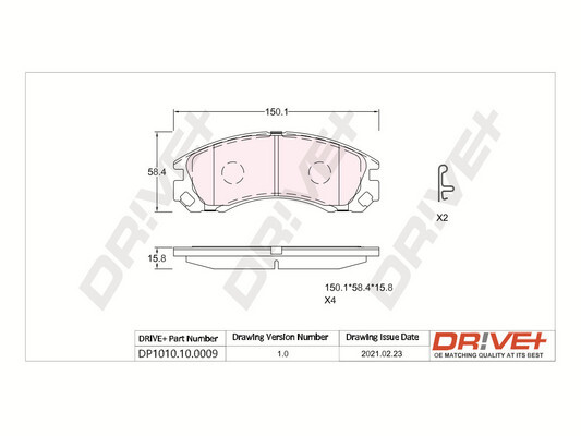 Brake Pad Set, disc brake  Art. DP1010100009