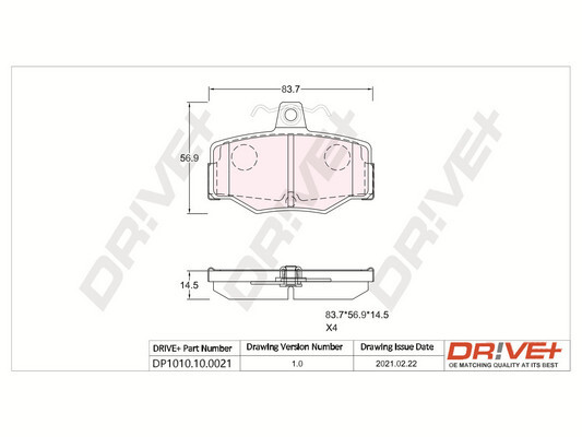 Brake Pad Set, disc brake  Art. DP1010100021