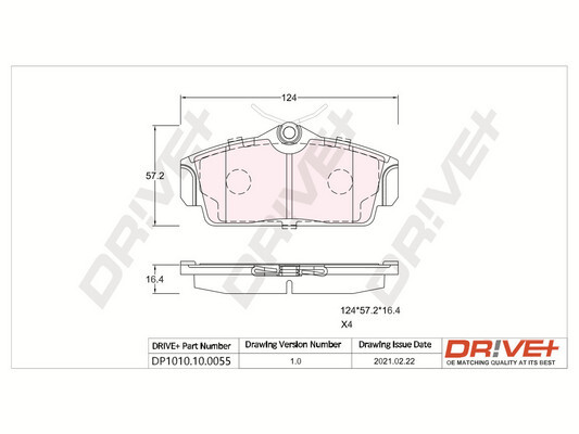 Brake Pad Set, disc brake  Art. DP1010100055