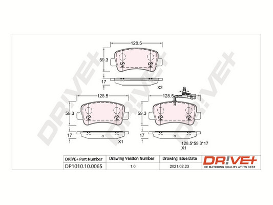 Brake Pad Set, disc brake  Art. DP1010100065