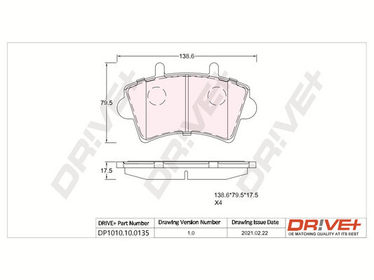 Brake Pad Set, disc brake  Art. DP1010100135