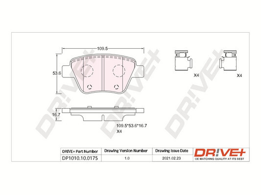 Brake Pad Set, disc brake  Art. DP1010100175