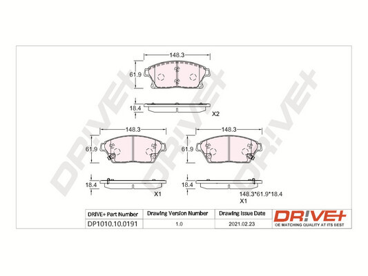 Brake Pad Set, disc brake  Art. DP1010100191