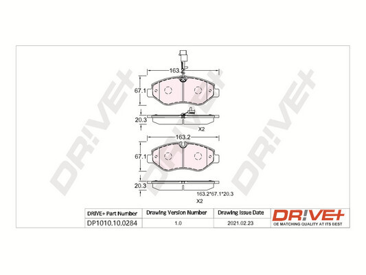 Brake Pad Set, disc brake  Art. DP1010100284