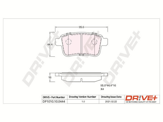 Brake Pad Set, disc brake  Art. DP1010100444