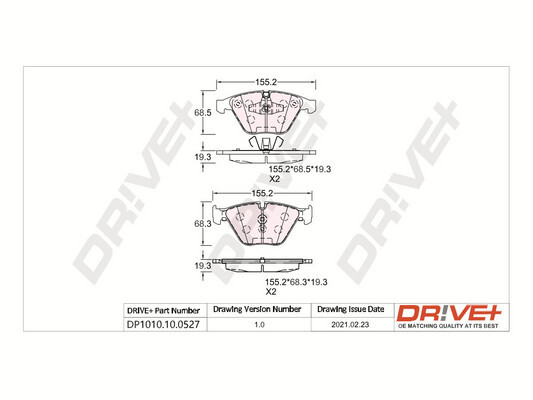 Brake Pad Set, disc brake  Art. DP1010100527