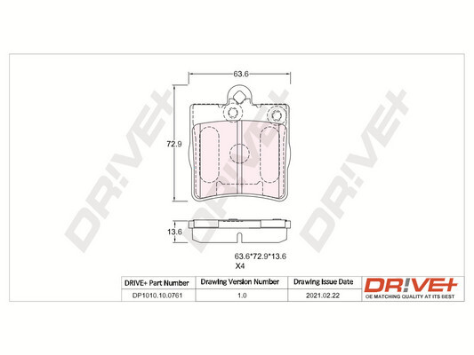 Brake Pad Set, disc brake  Art. DP1010100761