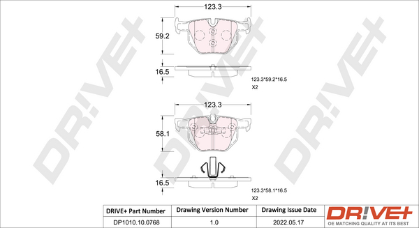 Brake Pad Set, disc brake  Art. DP1010100768