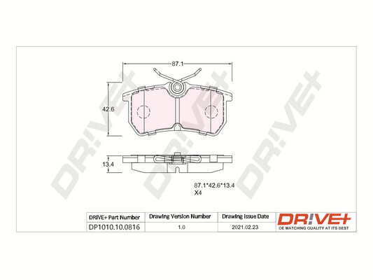 Brake Pad Set, disc brake  Art. DP1010100816