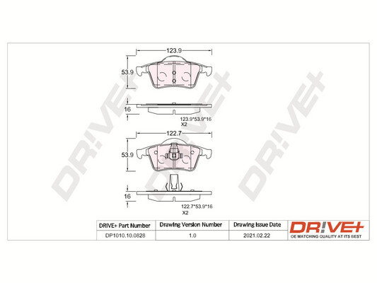 Brake Pad Set, disc brake  Art. DP1010100828