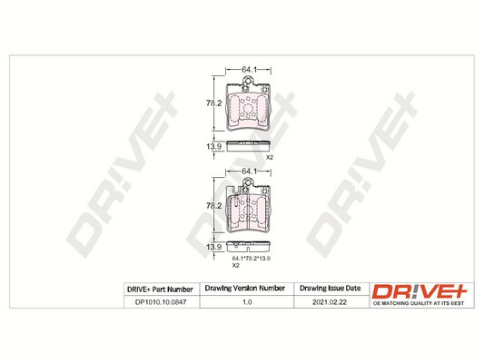 Brake Pad Set, disc brake  Art. DP1010100847