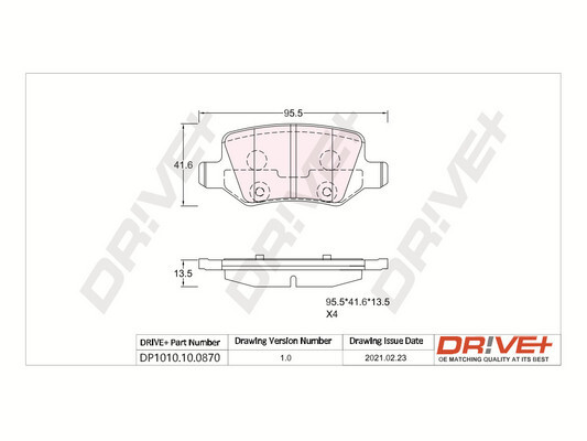 Brake Pad Set, disc brake  Art. DP1010100870