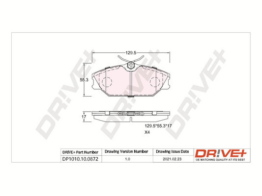 Brake Pad Set, disc brake  Art. DP1010100872