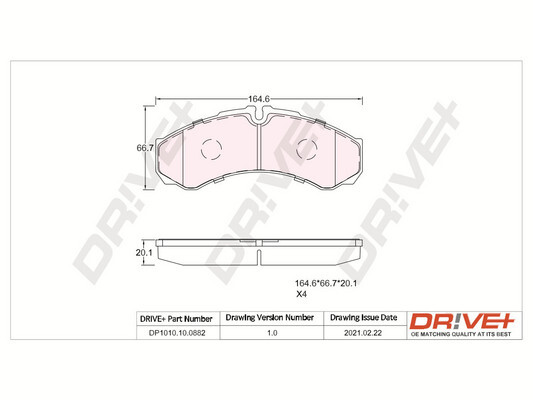 Brake Pad Set, disc brake  Art. DP1010100882