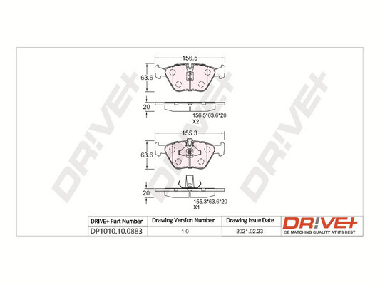 Brake Pad Set, disc brake  Art. DP1010100883