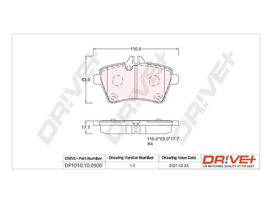 Brake Pad Set, disc brake  Art. DP1010100900