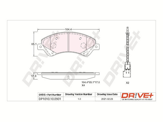 Brake Pad Set, disc brake  Art. DP1010100901