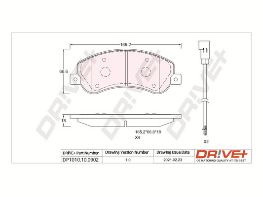 Brake Pad Set, disc brake  Art. DP1010100902