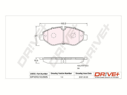 Brake Pad Set, disc brake  Art. DP1010100905