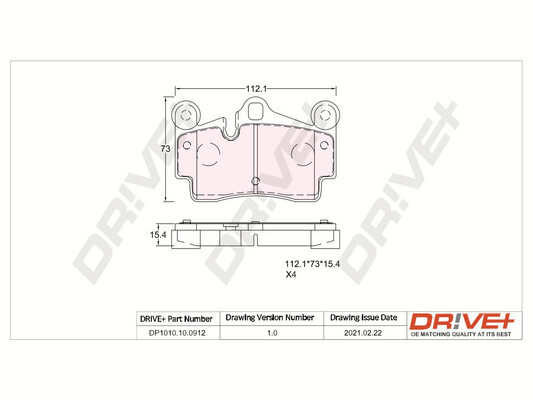 Brake Pad Set, disc brake  Art. DP1010100912