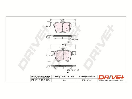 Brake Pad Set, disc brake  Art. DP1010100929