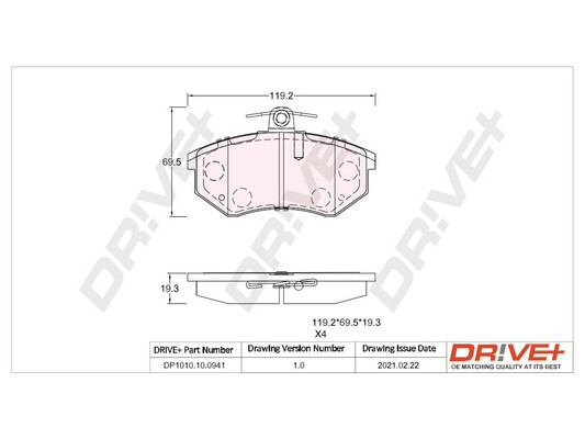 Brake Pad Set, disc brake  Art. DP1010100941