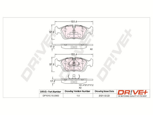 Brake Pad Set, disc brake  Art. DP1010100960