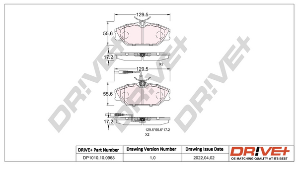 Brake Pad Set, disc brake  Art. DP1010100968