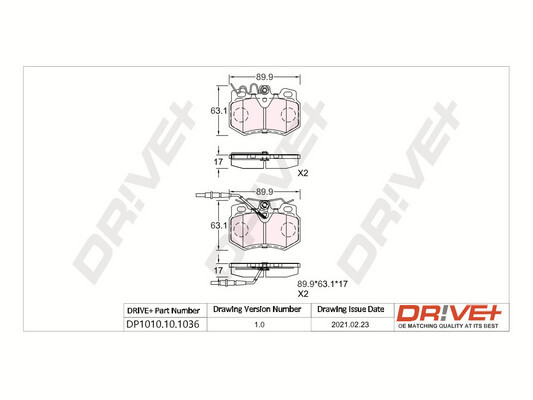 Brake Pad Set, disc brake  Art. DP1010101036