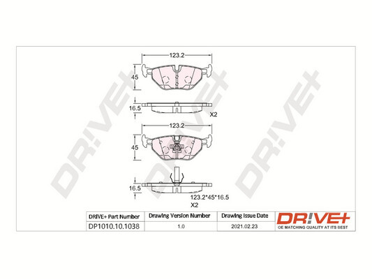 Brake Pad Set, disc brake  Art. DP1010101038