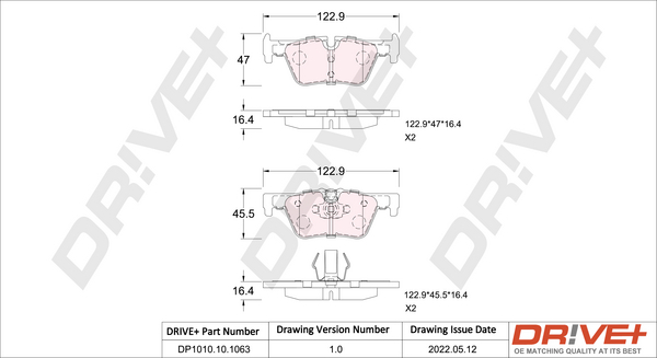 Brake Pad Set, disc brake  Art. DP1010101063