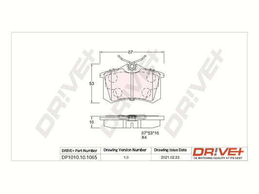 Brake Pad Set, disc brake  Art. DP1010101065