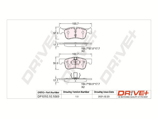 Brake Pad Set, disc brake  Art. DP1010101069