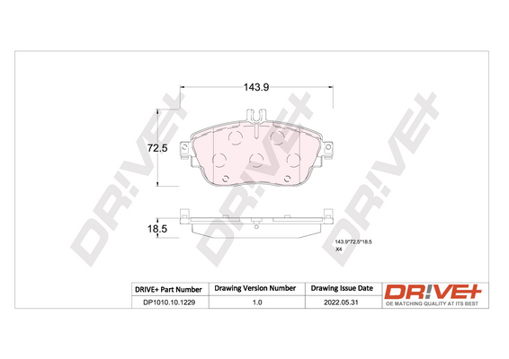 Brake Pad Set, disc brake  Art. DP1010101229