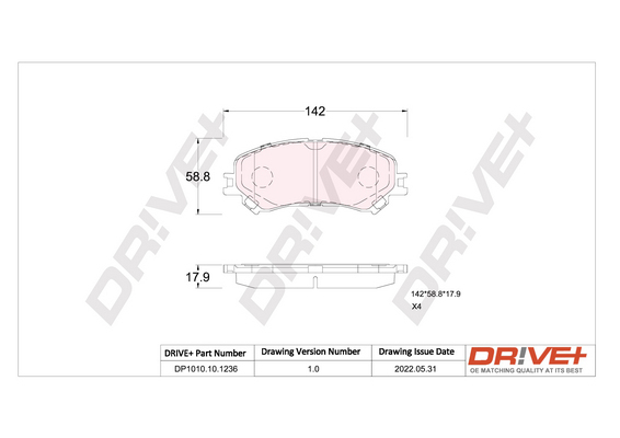 Brake Pad Set, disc brake  Art. DP1010101236