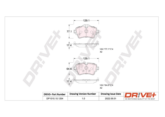 Brake Pad Set, disc brake  Art. DP1010101254