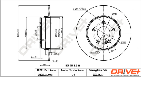 Brake Disc  Art. DP1010110092