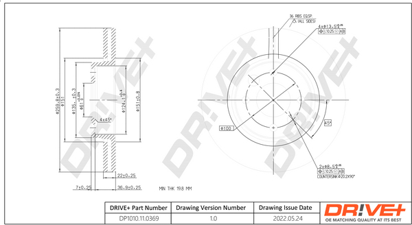 Brake Disc  Art. DP1010110369