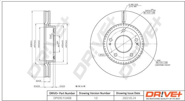 Brake Disc  Art. DP1010110408