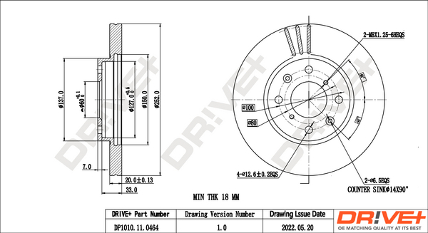 Brake Disc  Art. DP1010110464