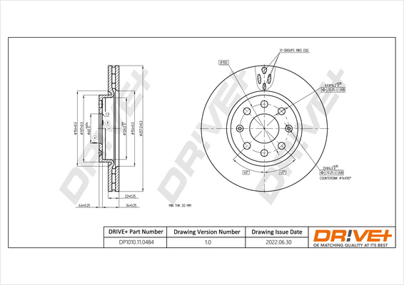 Brake Disc  Art. DP1010110484