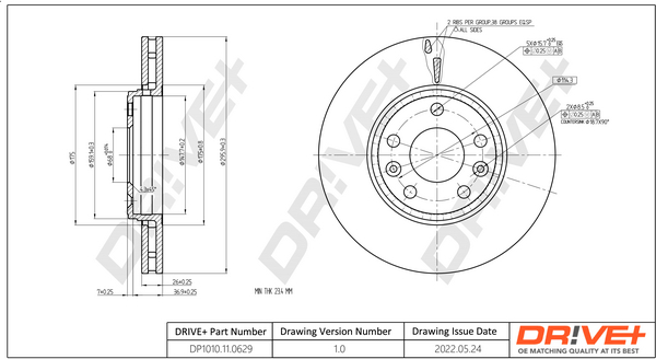 Brake Disc  Art. DP1010110629