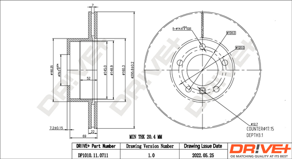 Brake Disc  Art. DP1010110711