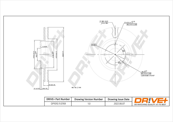 Brake Disc  Art. DP1010110769