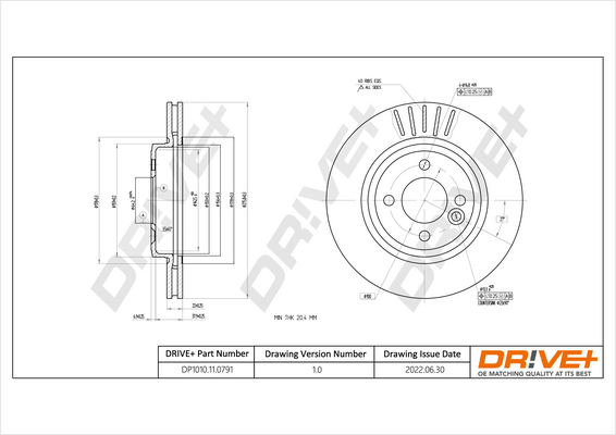 Brake Disc  Art. DP1010110791