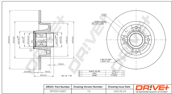 Brake Disc  Art. DP1010110921