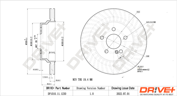 Brake Disc  Art. DP1010111230