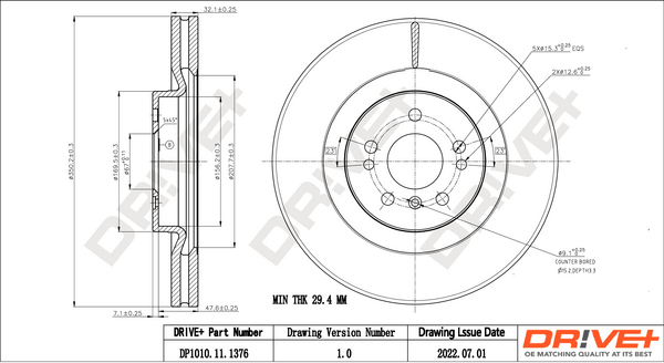 Brake Disc  Art. DP1010111376